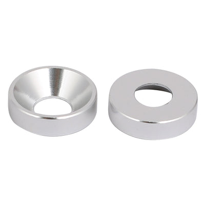 Harfington M5 Aluminium Alloy Cup Head Engine Bay Fender Bumper Washer Silver Tone 20pcs