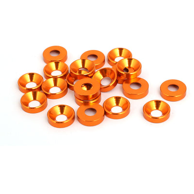 Harfington M5 Aluminium Alloy Car Bumper Trunk  Washer Orange 20pcs