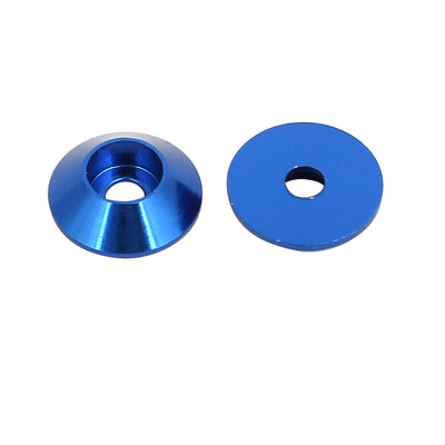 Harfington M2 Aluminium Alloy Engine Bay Hatch Lid Bumper Fender Washer Royal Blue 10pcs