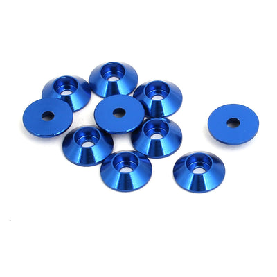 Harfington M2 Aluminium Alloy Engine Bay Hatch Lid Bumper Fender Washer Royal Blue 10pcs