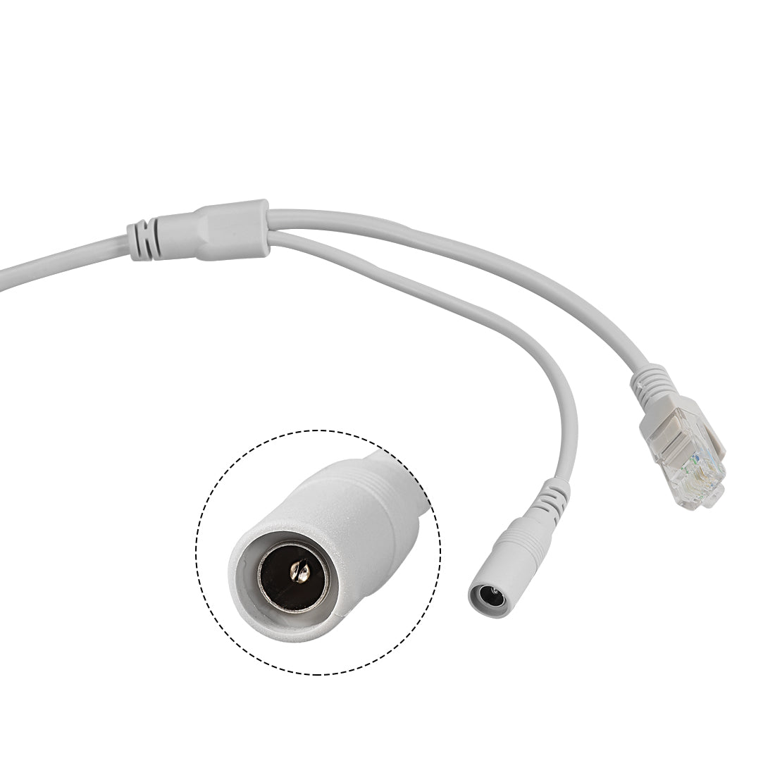 Harfington 15M/49ft Cat5e Network Ethernet LAN/Power Extension Cable for CCTV Security Cameras