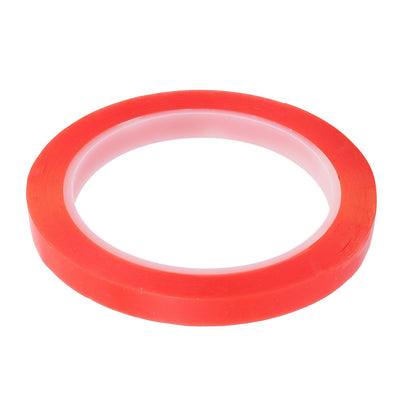 Harfington 0.2mmx12mm 10M Length Sponge Tape Dual Side Strong Adhesive Dustproof Red Clear