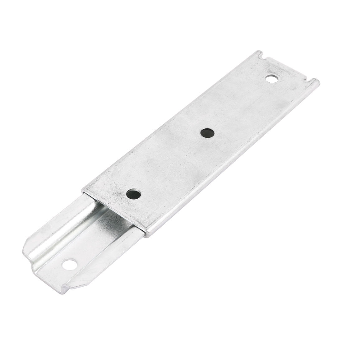 Harfington 4Pcs One Section Slide Sliding Connector Jointer Fixing Bracket Silver Tone