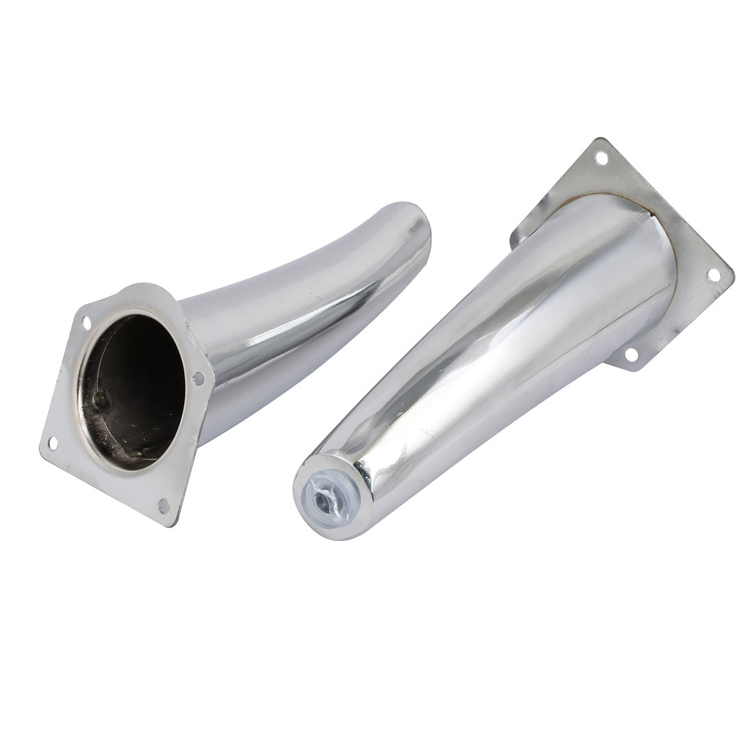 Harfington 130mm Height Metal Screw Mounted Cabinet Leg Feet Stand Silver Tone 4pcs