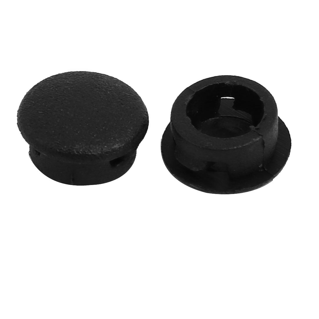 Harfington 19 Pcs Black Plastic Dustproof Cover 10mm Diameter Hole Protector