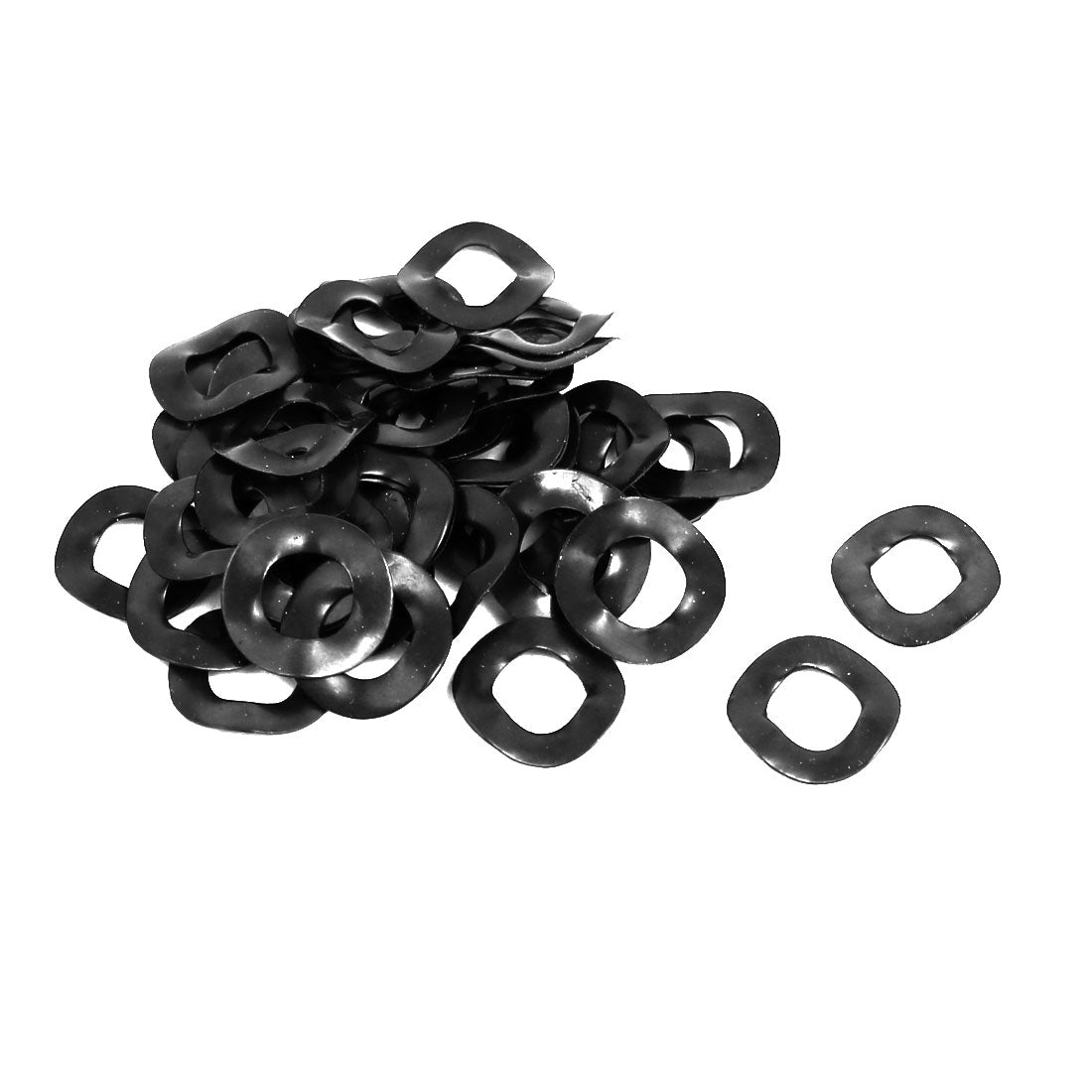 Harfington 6mm Inner Diameter 11mm Outer Dia 0.3mm Thickness Carbon Steel Compression Type Wave Washer 50pcs
