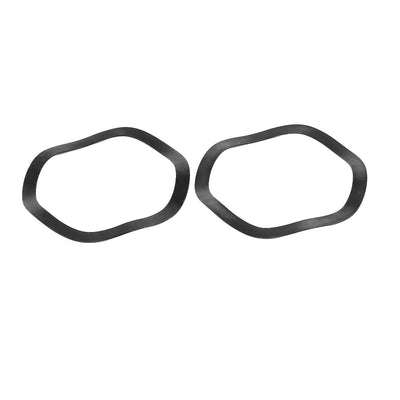 Harfington 50mm Inner Diameter 60mm Outer Dia 0.5mm Thickness Carbon Steel Compression Type Wave Washer 10pcs