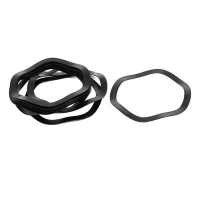 Harfington 50mm Inner Diameter 60mm Outer Dia 0.5mm Thickness Carbon Steel Compression Type Wave Washer 10pcs