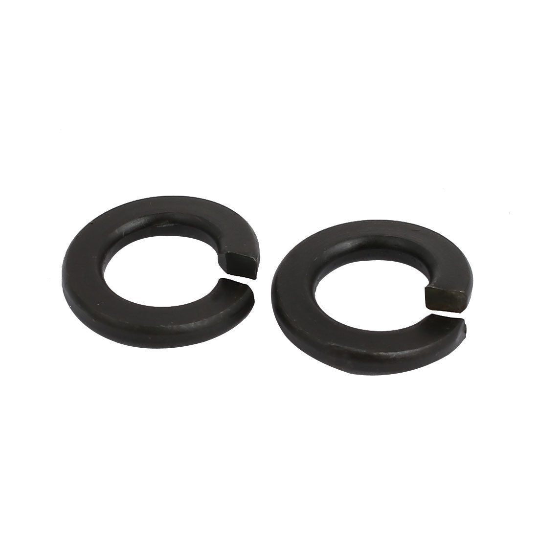 Harfington 50pcs 3/8-inch Inner Dia Carbon Steel Split Lock Spring Washer Gasket Black