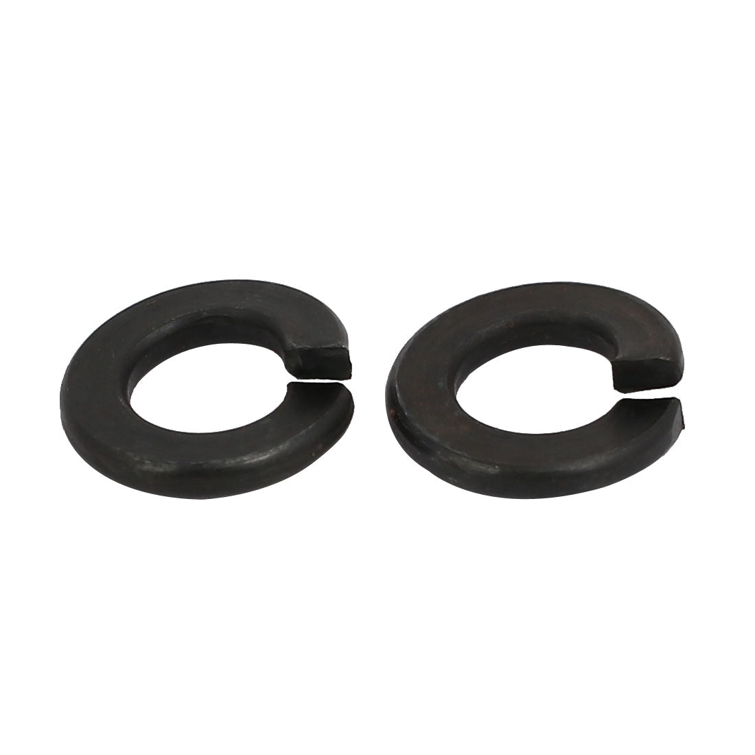 Harfington 50pcs 1/4-inch Inner Dia Carbon Steel Split Lock Spring Washer Gasket Black