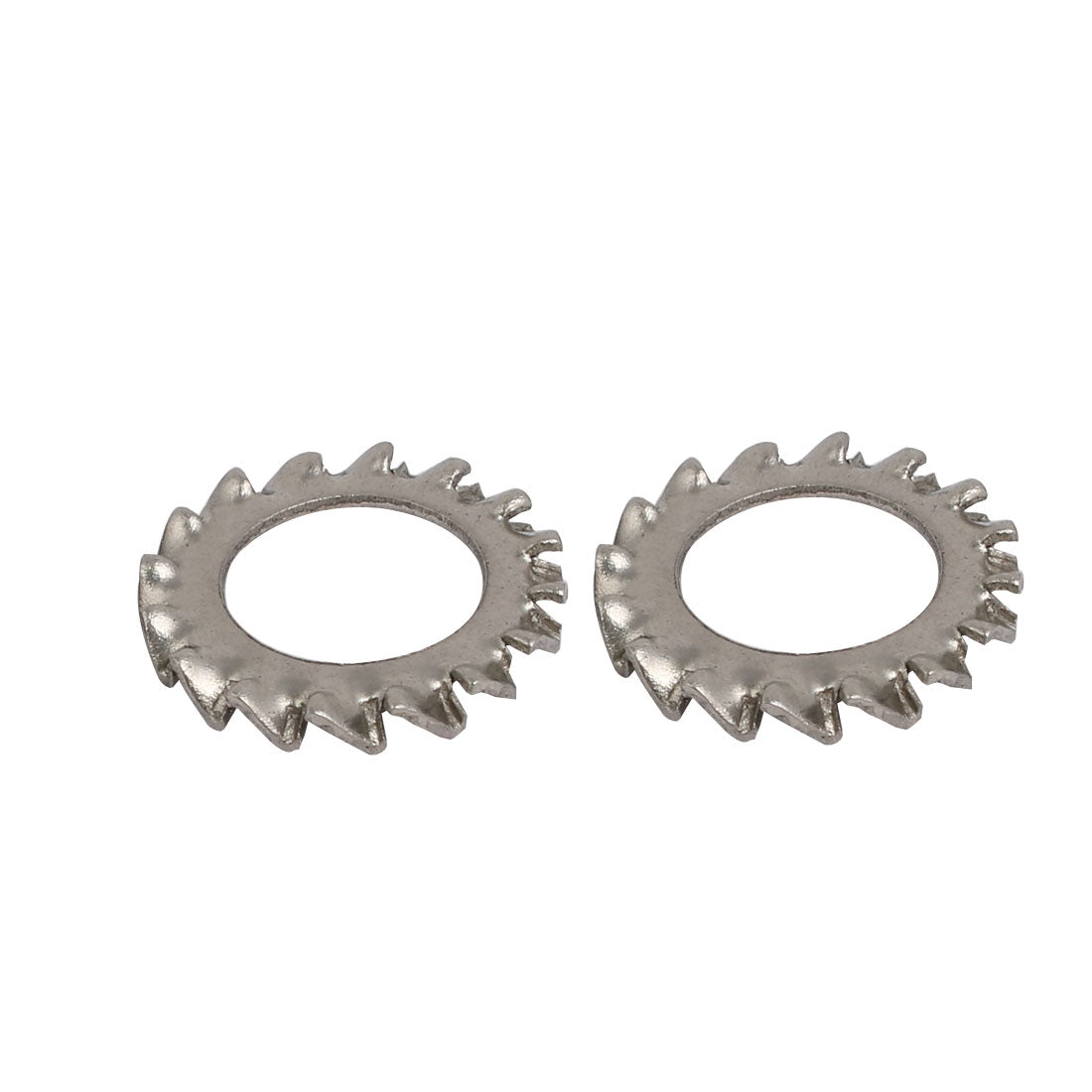 Harfington 10mm Inner Dia 304 Stainless Steel External Serrated Lock Washers Gasket 20pcs