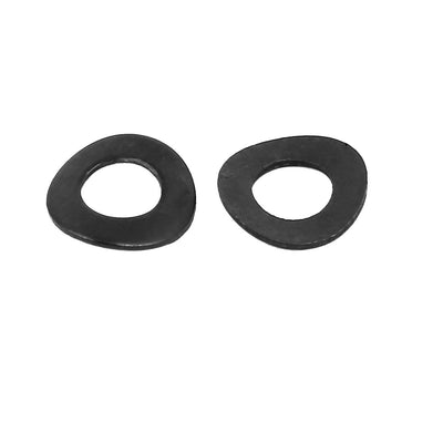 Harfington 4mm Fitting Dia Carbon Steel Compressed Type Curved Spring Washer 200pcs