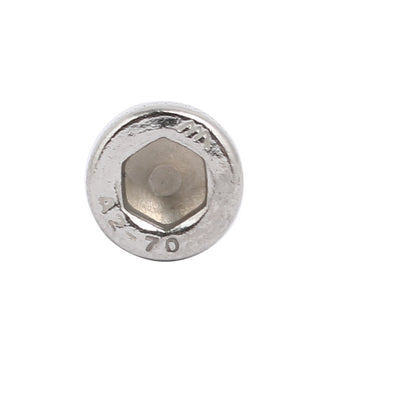 Harfington M6x40mm 304 Stainless Steel Left Hand Thread Hex Socket Cap Screw Fastener 4pcs