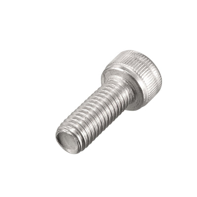 Harfington M8x20mm 304 Stainless Steel Left Hand Thread Hex Socket Cap Screw Fastener 4pcs