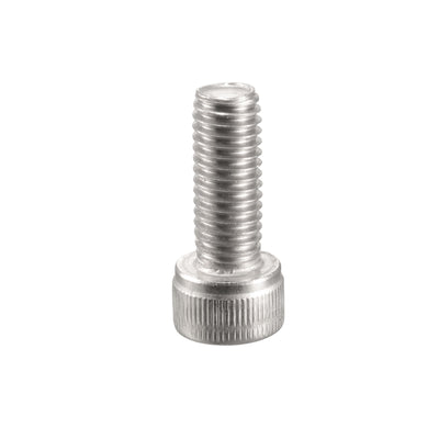 Harfington M8x20mm 304 Stainless Steel Left Hand Thread Hex Socket Cap Screw Fastener 4pcs