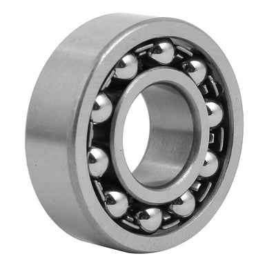 Harfington 15mmx35mmx11mm Double Row Self Aligning Ball Bearing Silver Gray 1202