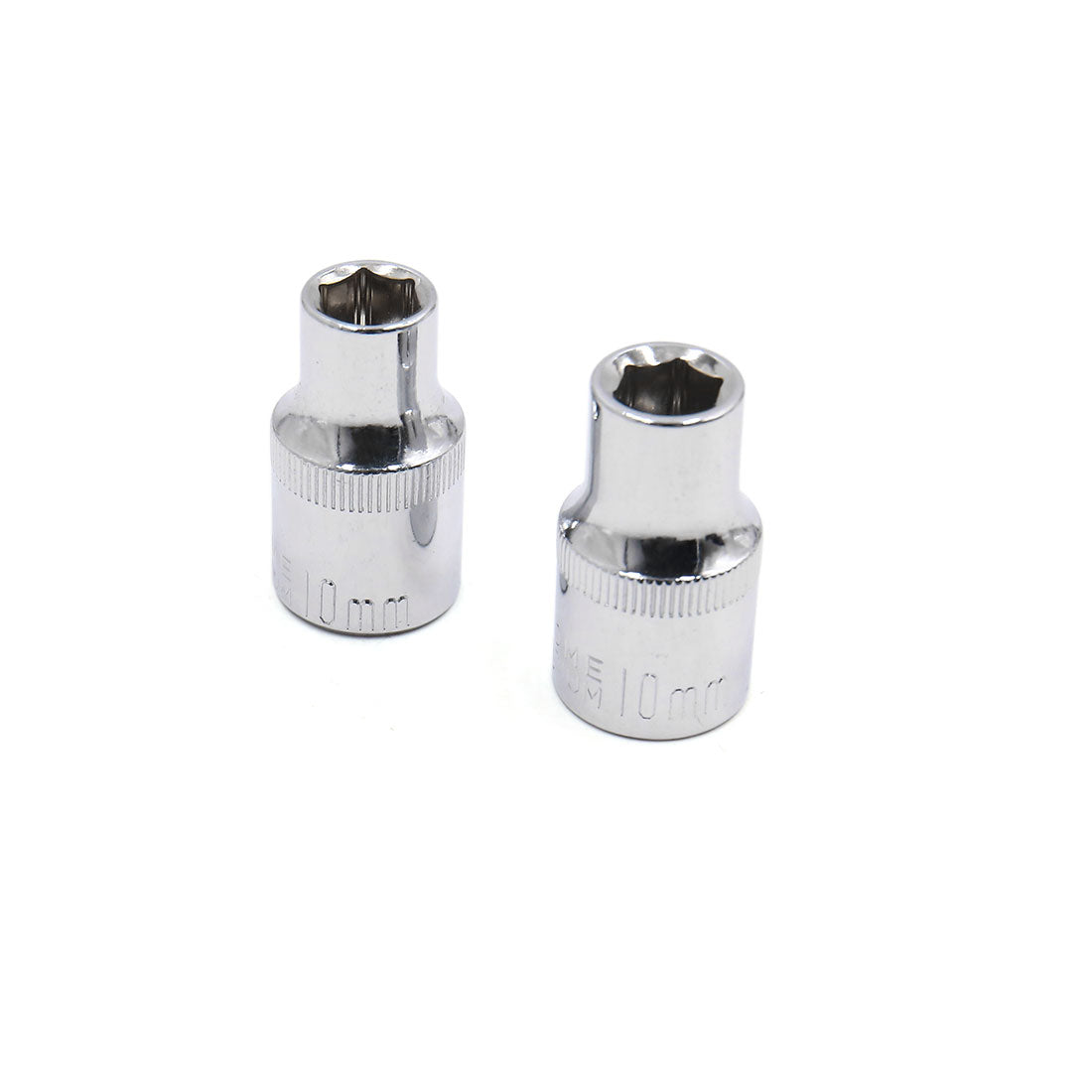 Harfington 2Pcs 1/2" Square Drive Socket 10mm Hexagon 6 Point Wrench Removal Tool for Car