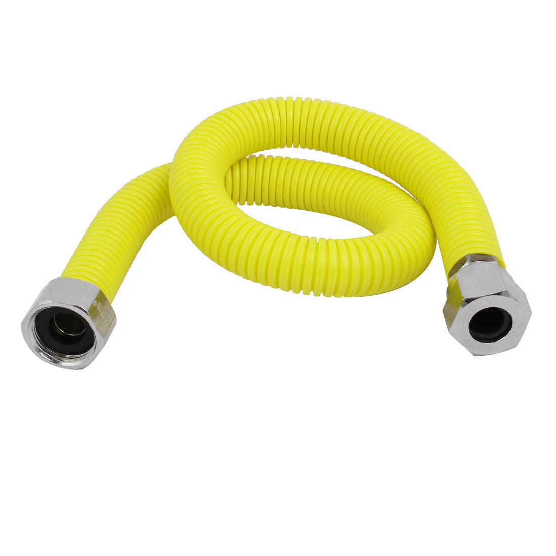 Harfington 0.5M Length 304 Stainless Steel Flexible Gas Range Connector Plumbing Fitting