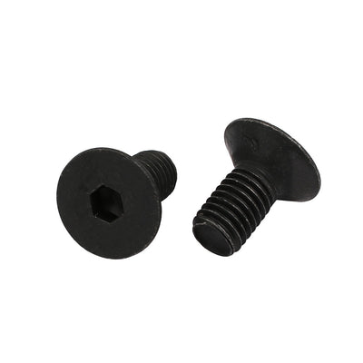 Harfington 4pcs M10x20mm 10.9 Grade Flat Countersunk Head Hex Socket Left Hand Thread Bolt