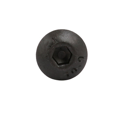 Harfington 10pcs M4x8mm 10.9 Grade Hex Socket Reverse Left Hand Thread Screw Bolt Black