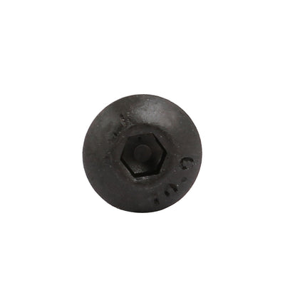 Harfington 4pcs M5x10mm 10.9 Grade Hex Socket Reverse Left Hand Thread Screw Bolt Black