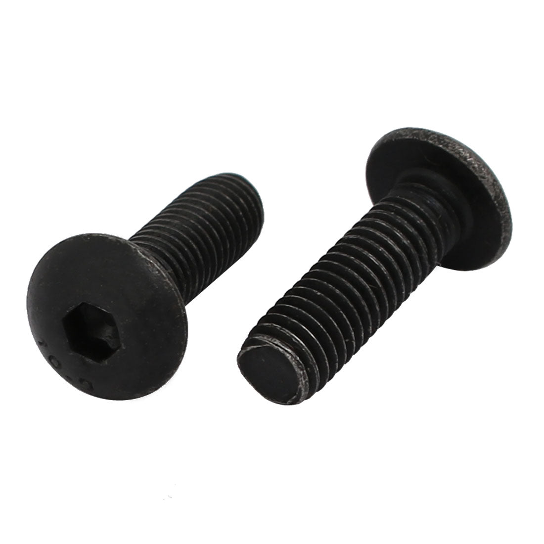 Harfington 4pcs M5x16mm 10.9 Grade Hex Socket Reverse Left Hand Thread Screw Bolt Black