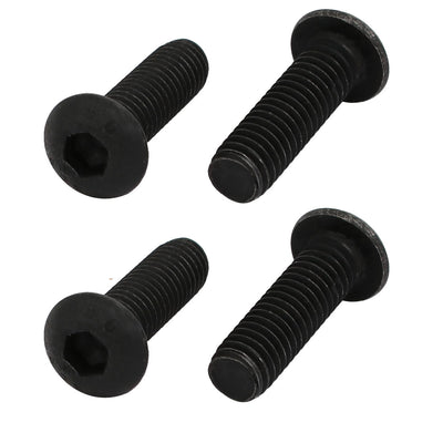 Harfington 4pcs M6x20mm 10.9 Grade Left Hand Thread Bolt Lock Screw for Drill Chuck