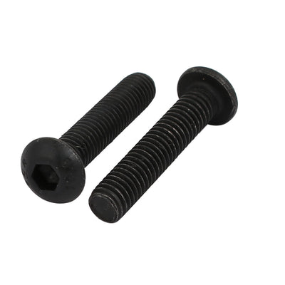 Harfington 5pcs M6x30mm 10.9 Grade Left Hand Thread Bolt Lock Screw for Drill Chuck