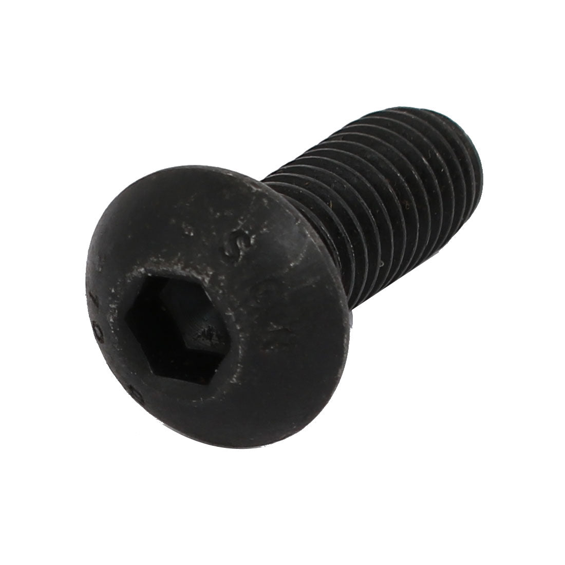 Harfington M8x20mm 10.9 Grade Button Head Hex Socket Left Hand Thread Screw Bolt
