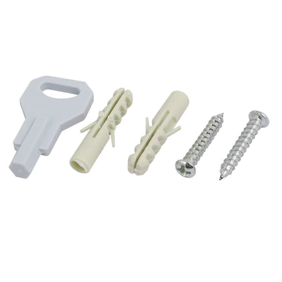 Harfington 17 oz Capacity ABS Plastic Wall Mount Single Chember Soap Dispenser Silver Tone