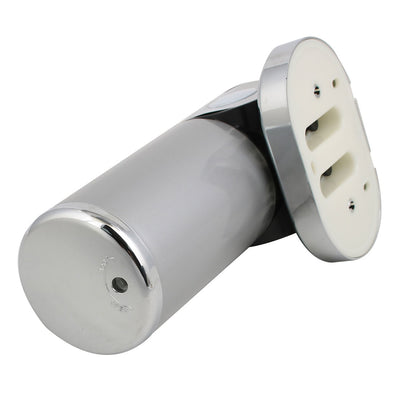 Harfington 17 oz Capacity ABS Plastic Wall Mount Single Chember Soap Dispenser Silver Tone