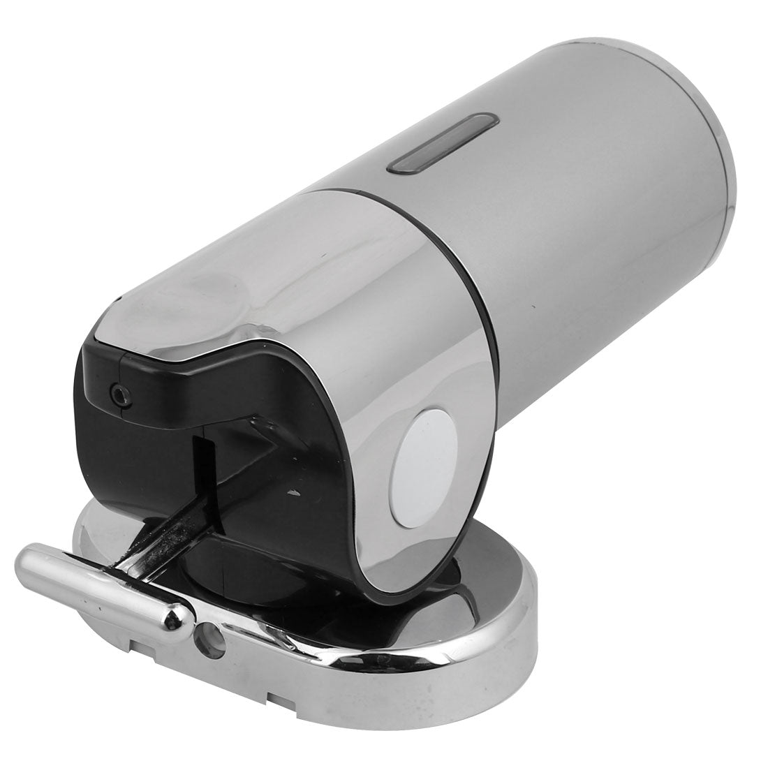 Harfington 17 oz Capacity ABS Plastic Wall Mount Single Chember Soap Dispenser Silver Tone