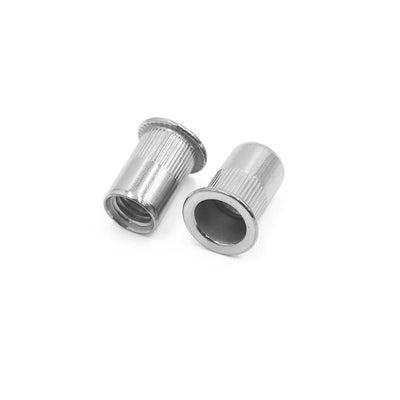 Harfington 16pcs M10 304 Stainless Steel Flat Head Rivet Nut Insert  for Car Vehicle