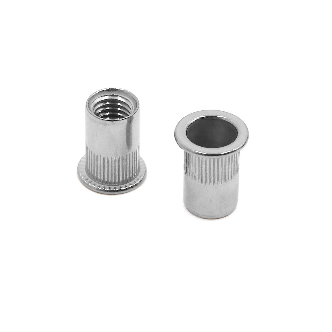 Harfington 16pcs M10 304 Stainless Steel Flat Head Rivet Nut Insert  for Car Vehicle