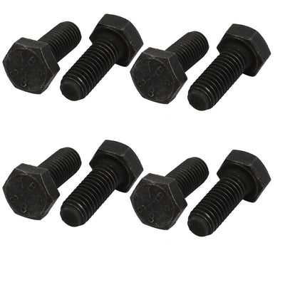 Harfington 8.8 Grade M8x20mm Full Threaded Left Hand Thread Hex Head Bolt 8pcs