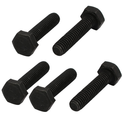 Harfington 8.8 Grade M6x25mm Full Threaded Left Hand Thread Hex Head Bolt 5pcs