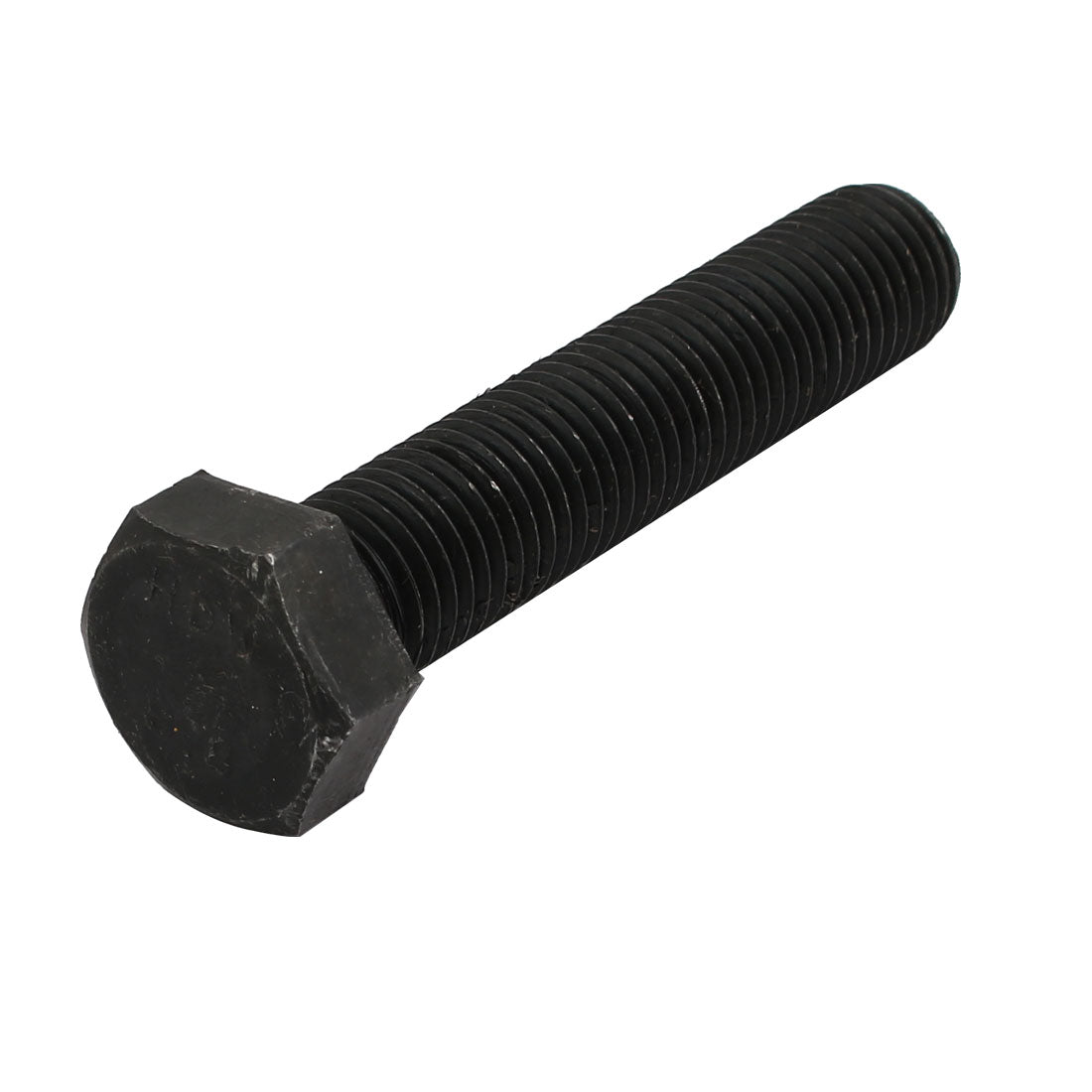 Harfington 8.8 Grade M16x80mm Full Threaded Left Hand Thread Hex Head Bolt Black
