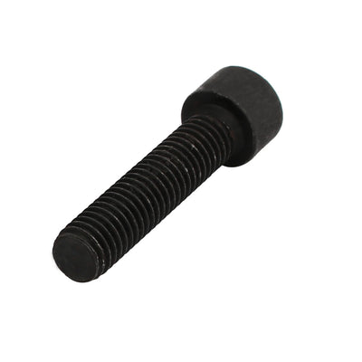 Harfington 8.8 Grade M8x35mm Fully Threaded Hex Socket Drive Left Hand Thread Bolt Black