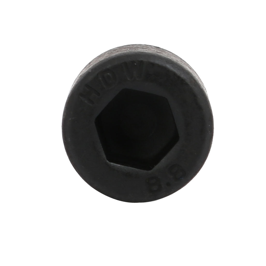 Harfington 8.8 Grade M8x35mm Fully Threaded Hex Socket Drive Left Hand Thread Bolt Black