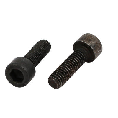 Harfington 8.8 Grade M6x20mm Full Threaded Hex Socket Drive Left Hand Thread Bolt 8pcs