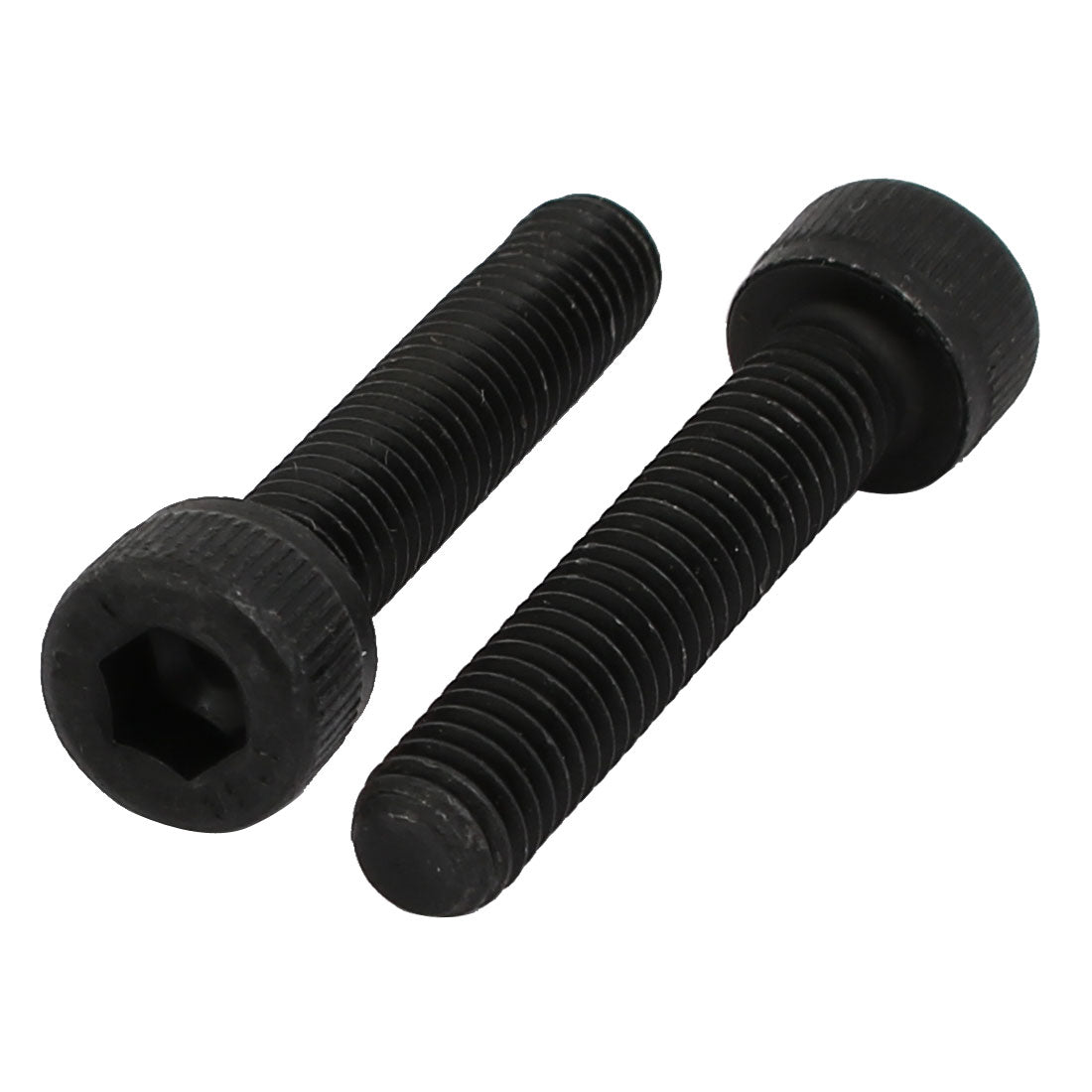 Harfington 10pcs M5x25mm 12.9 Grade Hex Socket Cap Left Hand Thread Screw Bolt Black
