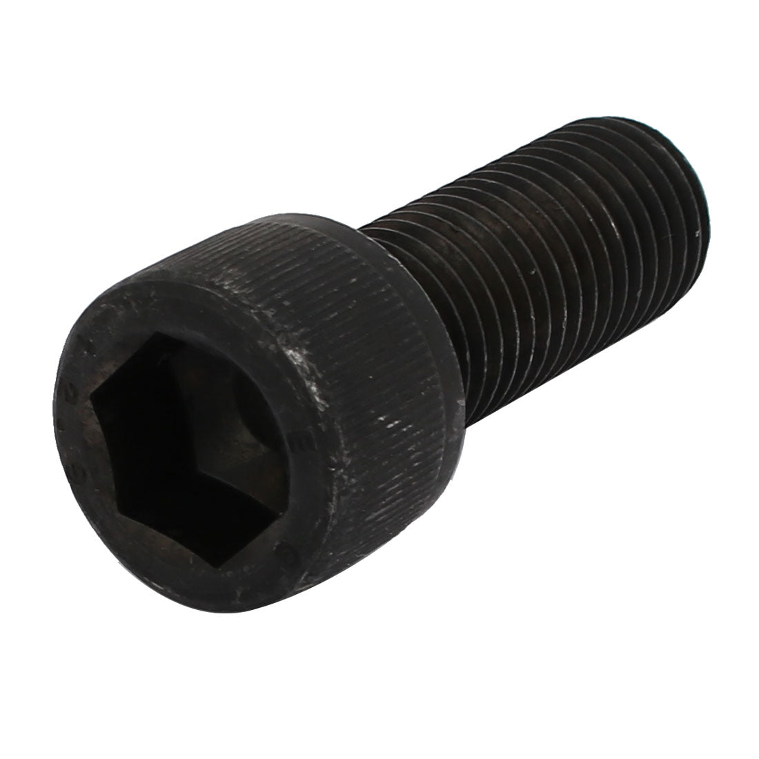 Harfington M16x40mm Fully Threaded 12.9 Grade Hex Socket Cap Left Hand Screw Bolt Black