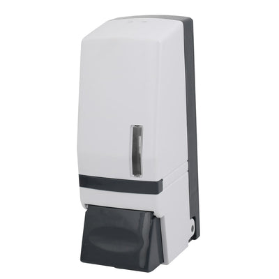 Harfington 17-Ounce Single Bottle Wall Mounted Shower Foaming Dispenser, White & Gray