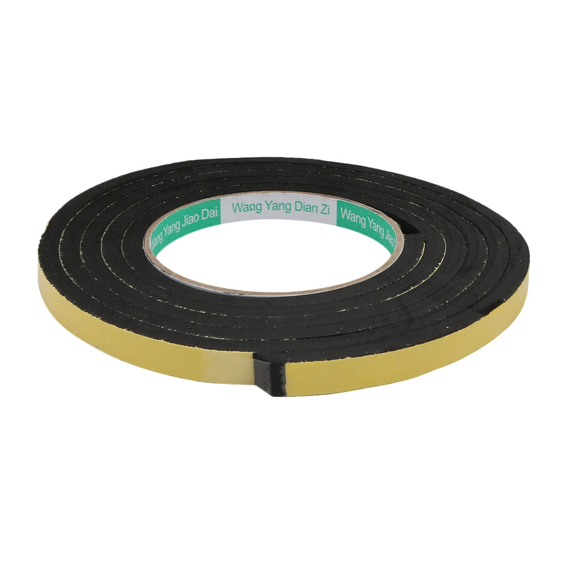 Harfington Thick Width Length Dual Side Shockproof EVA Sponge Tape, Yellow Black, Pack of 10