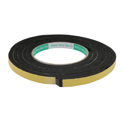 Harfington Thick Width Length Dual Side Shockproof EVA Sponge Tape, Yellow Black, Pack of 10