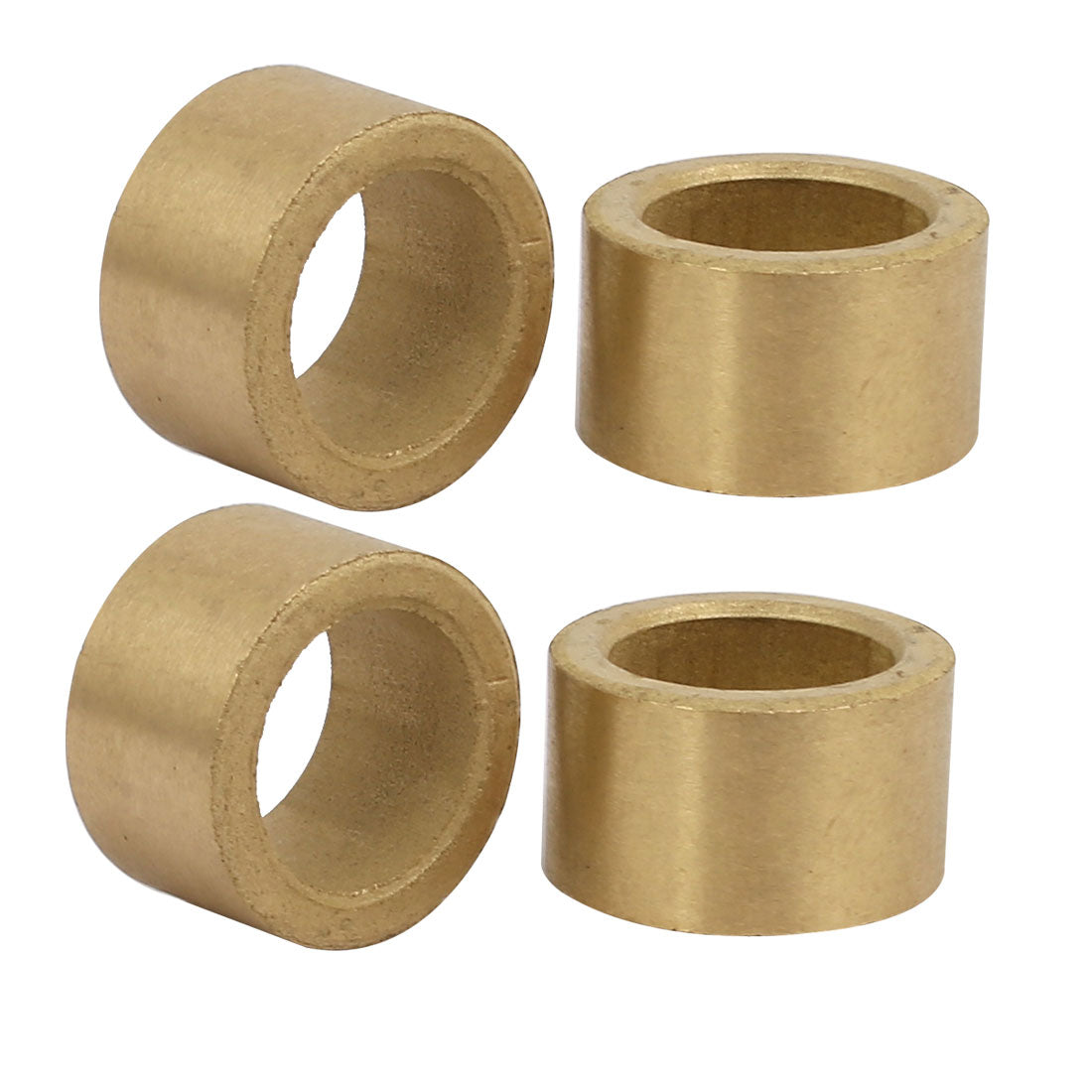 Harfington 14mmx20mmx12mm Powdered Metal Bronze Sleeve Bearing Bushing Gold Tone 4pcs