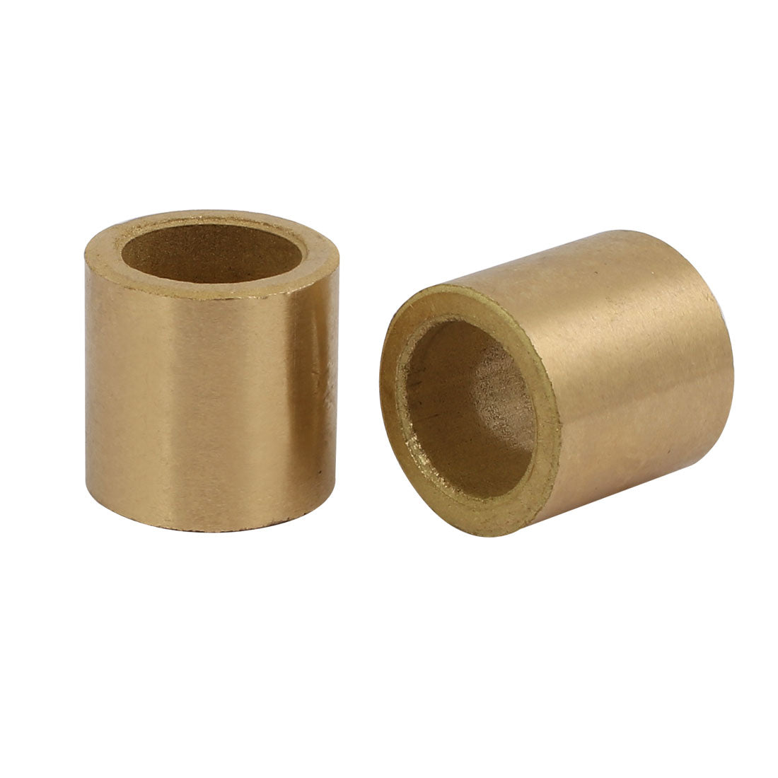 Harfington 14mmx20mmx20mm Powdered Metal Bronze Sleeve Bearing Bushing Gold Tone 4pcs