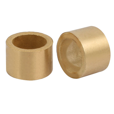 Harfington 16mmx22mmx15mm Powdered Metal Bronze Sleeve Bearing Bushing Gold Tone 4pcs