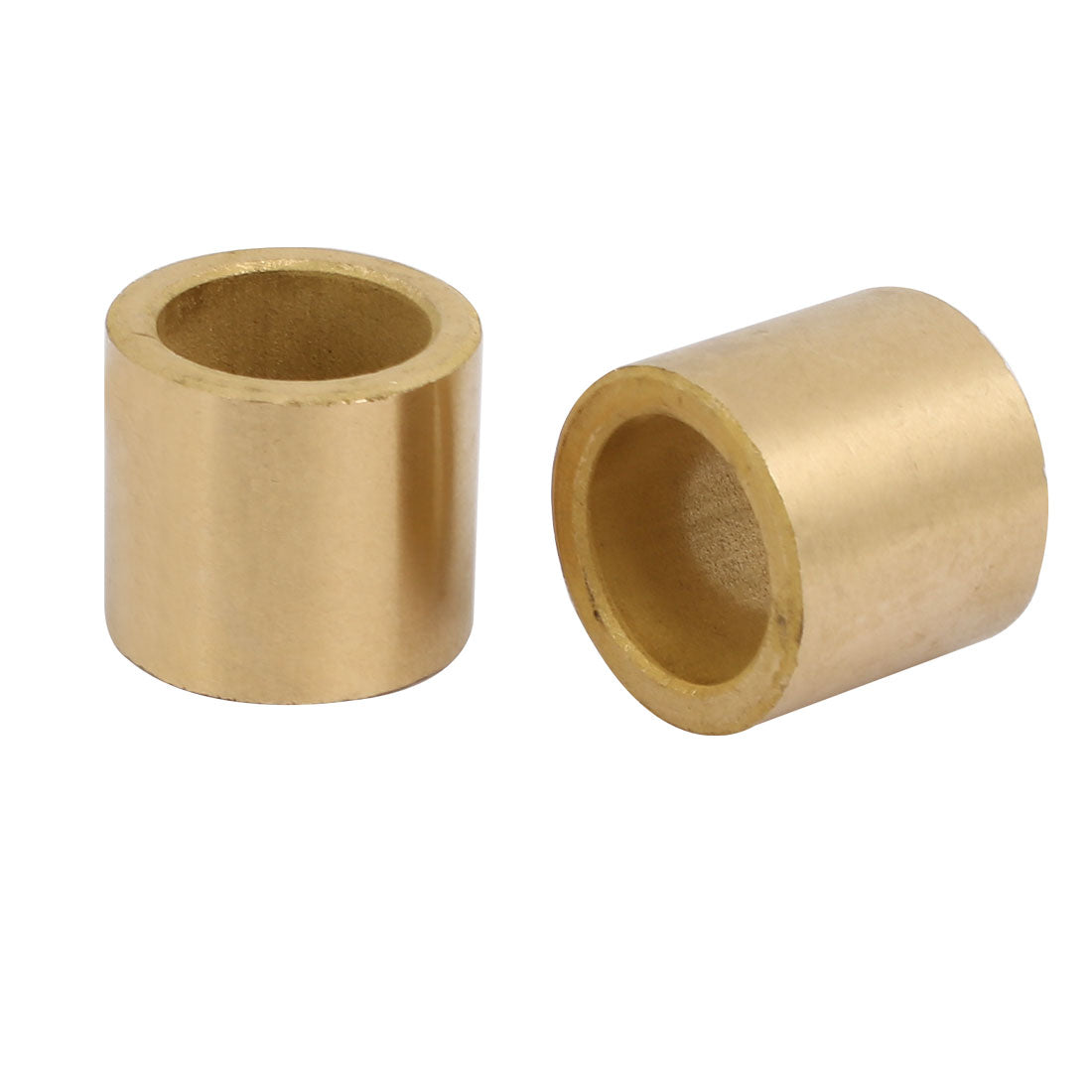 Harfington 16mmx22mmx20mm Powdered Metal Bronze Sleeve Bearing Bushing Gold Tone 2pcs