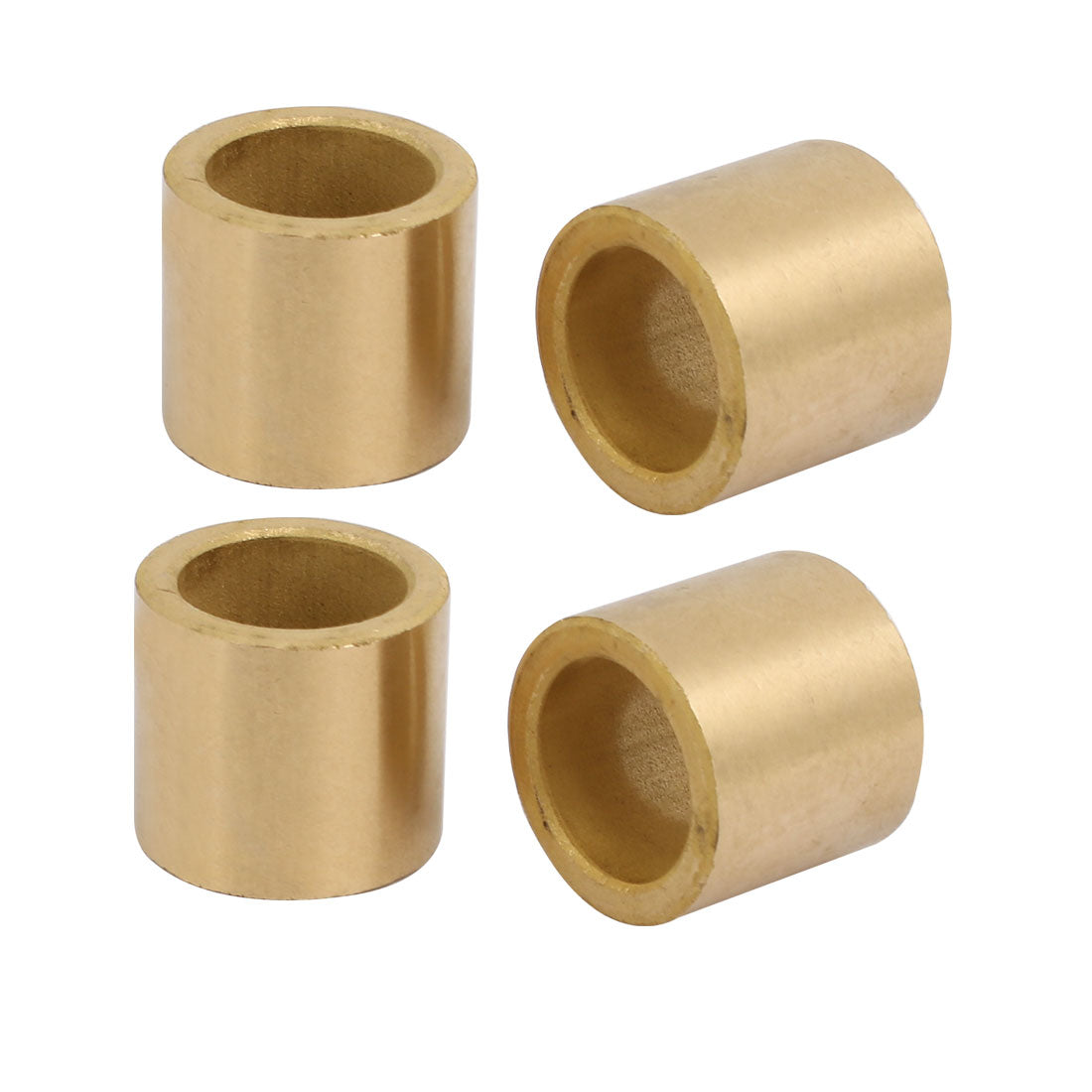 Harfington 16mmx22mmx20mm Powdered Metal Bronze Sleeve Bearing Bushing Gold Tone 4pcs